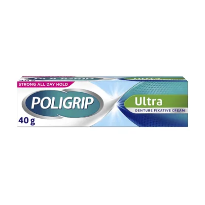 Poligrip Denture Fixative Cream Zinc Free - 40g