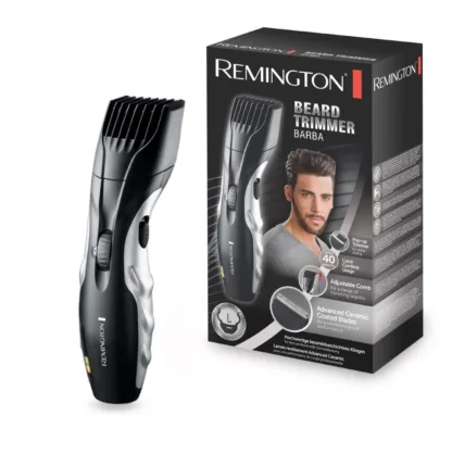 Remington Barba Beard Trimmer for Men with Ceramic Blades and Adjustable Stubble Trimmer Comb