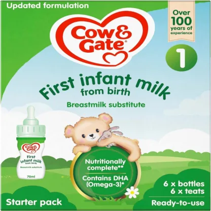 Cow & Gate First Infant Milk Starter Pack From Birth - 6x70ml