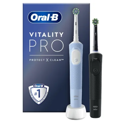 Oral-B Vitality Pro Black & Blue Duo Toothbrushes