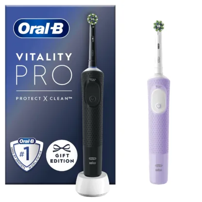 Oral-B Vitality PRO Black & Lilac (Duo Pack)