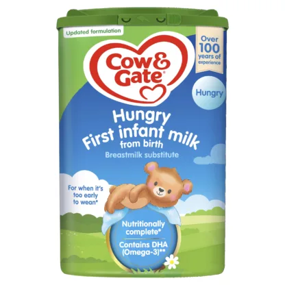 Cow & Gate Infant Milk for Hungrier Babies from Birth-6 Months - 800g