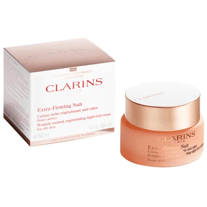 Clarins Extra Firming Wrinkle Control Night Rich Cream 50ml - Dry Skin