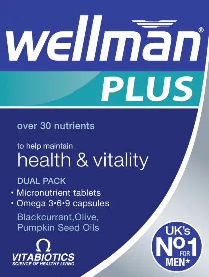 Vitabiotics Wellman Plus Omega 3-6-9 Capsules 28S And 56 Tablets