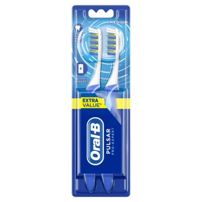 Oral-B Pro-Expert Pulsar Power Toothbrush 35 Medium Twin Pack (To order in multiple of 6 units)