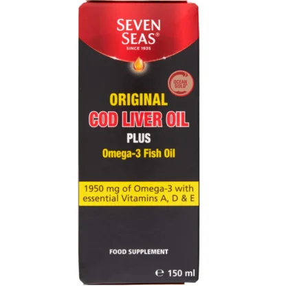 Seven Seas Original Cod Liver Oil Plus Omega 3 Fish Oil - 150ml