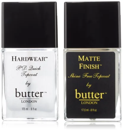 Butter London 2 Piece Gift Set: Shine Top Coat 17.5ml - Matte Top Coat 17.5ml