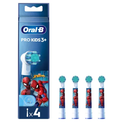 Oral-B Kids Spiderman Toothbrush Heads 4pk