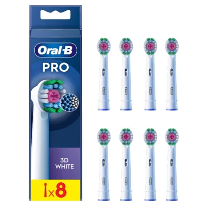 Oral-B 3D White X-Filaments Replacement Head 8Pack