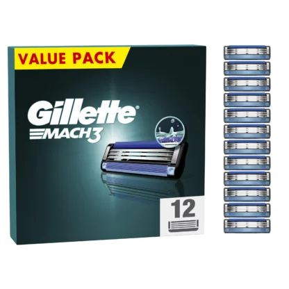 Gillette Mach 3 Blades 12 Pack