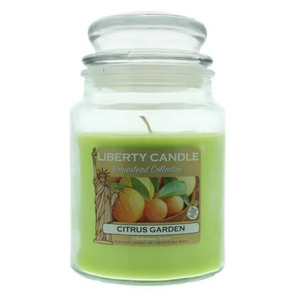 Liberty Candle Citrus Garden 510G Glass Jar With Lid