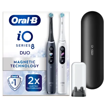 Oral-B iO8 White Alabaster & Black Onyx (Duo Pack)