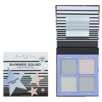 Lottie London Shimmer Squad Holographic Haul Highlighter Palette 16.8g