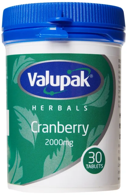 Valupak Cranberry 2000mg 30 Tablets