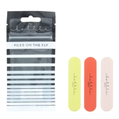 Lottie London Files On The Fly Mini Nail Files - Pack Of 3