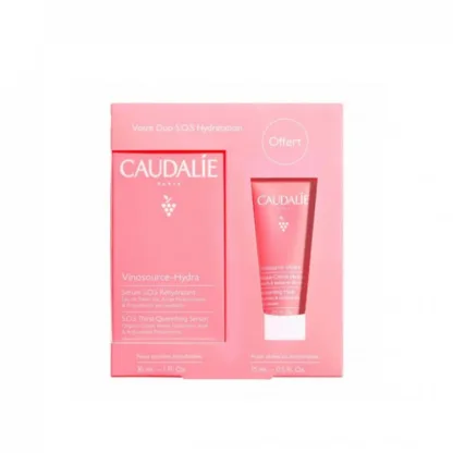 Caudalie Vinosource Hydra S.O.S Hydration Duo 30ml S.O.S Thirst-Quenching Serum + 15m Moisturizing Mask