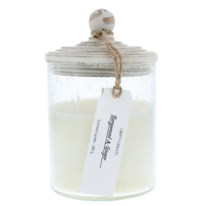 Liberty Candles Inspiration Glass Jar Candle 280g - Bergamot & Ginger