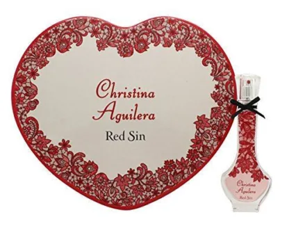 Christina Aguilera Red Sin Gift Set 30ml EDP + Tin Heart Box