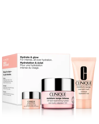 Clinique Moisture Surge Gift Set 50ml Moisture Surge Intense 72H Hydrator + 30ml Moisture Surge Overnight Mask + 5ml All About Eyes Cream