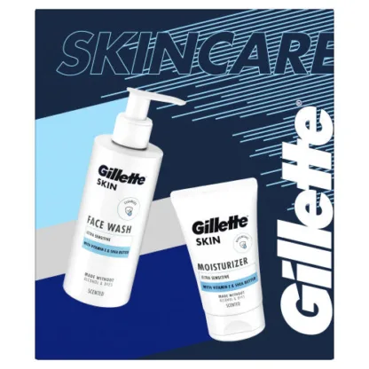 Gillette SKIN Wash + Moisturiser Duo