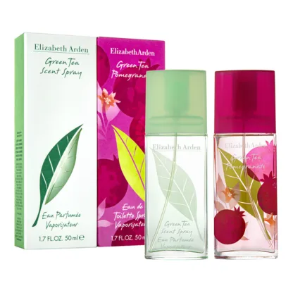 Elizabeth Arden Green Tea Gift Set 50ml Green Tea Scent Spray EDP + 50ml Green Tea Pomegranate Scent Spray EDT