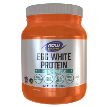 NOW Foods Egg White Protein Unflavoured Powder 1.2lbs