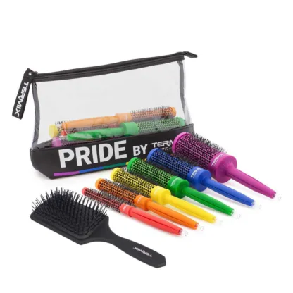 Termix C-Ramic Colours Pride Brushes + Toiletry Bag - 7 Pieces