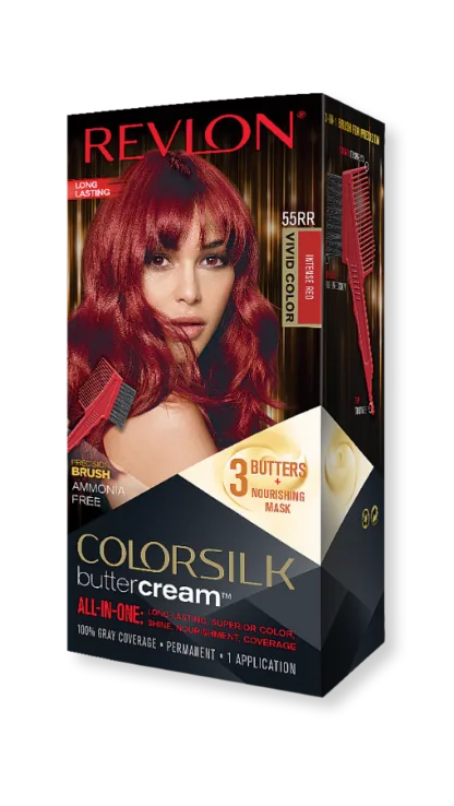 Revlon Luxurious Colorsilk Buttercream Hair Color | 55RR Intense Red