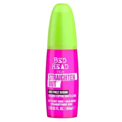 Tigi Bed Head Straighten Out Anti Frizz Serum for Smooth Shiny Hair 100ml