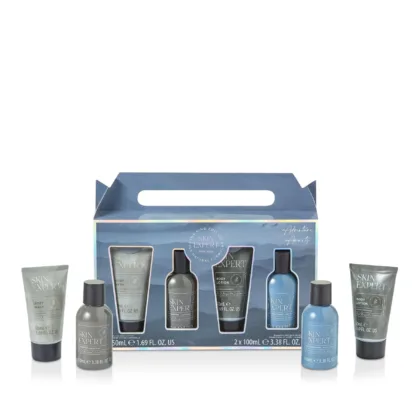 The Kind Edit Co. Skin Expert Essentials Gift Set 50ml Body Lotion + 100ml Body Wash + 50ml Face Scrub + 100ml Shampoo