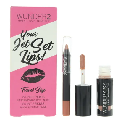 Wunder 2 Your Jet Set Lips! Duo Lipliner 0.50g Lip Gloss 1.25g