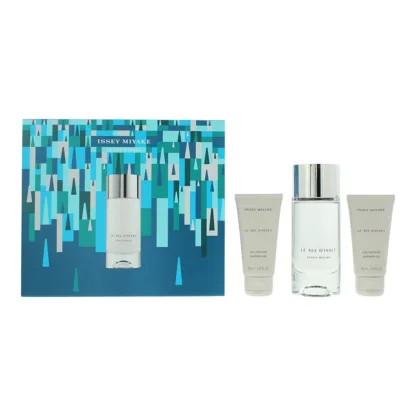 Issey Miyake Le Sel D'issey 3 Piece Gift Set: Eau De Toilette 100ml - Shower Gel 50ml - Shower Gel 50ml