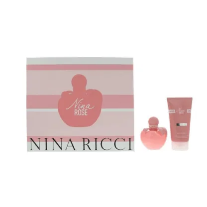 Nina Ricci Nina Rose Les Belles de Nina - 50ml EDT Gift Set With 75ML Body Lotion