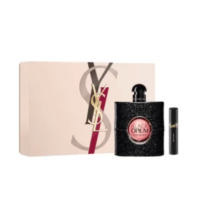 Yves Saint Laurent Black Opium 50ml EDP Spray + 2ml Mascara With Pouch Gift Set 2025