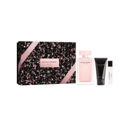 Narciso Rodriguez For Her Gift Set 100ml EDP + 10ml EDP + 50ml Body Lotion