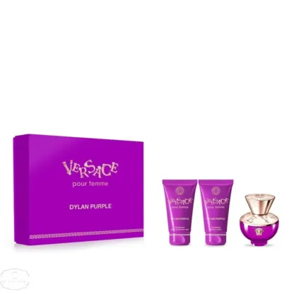 Versace Pour Femme Dylan Purple Gift Set 50ml EDP + 50ml Shower Gel + 50ml Body Lotion