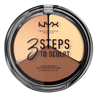 NYX 3 Steps To Sculpt Face Sculpting Palette 5g - Light