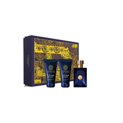 Versace Pour Homme Dylan Blue Gift Set 50ml EDT + 50ml Aftershave Balm + 50ml Perfumed Bath & Shower Gel