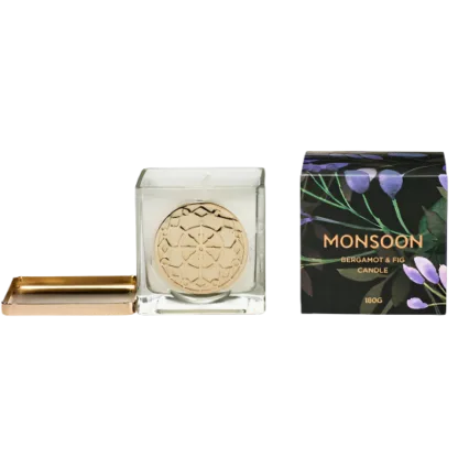 Monsoon Bergamot & Fig Scented Candle 180g