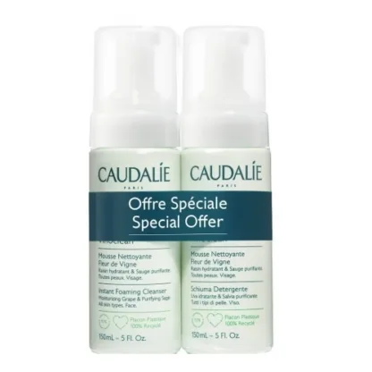 Caudalie Skincare Vinoclean Instant Foaming Cleanser Duo Set 2 x 150ml