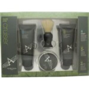 Aubusson Cruiser Grooming Gift Set 100ml Aftershave Balm + 100ml Cleanser + 60g Soap + Shaving Brush