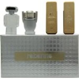 Paco Rabanne Miniatures For Him Gift Set 5ml 1 Million EDT + 5ml 1 Million Elixir EDP + 5ml Invictus EDT + 5ml Phantom EDT