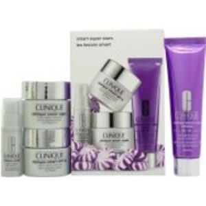 Clinique Super Smart Stars Gift Set 30ml Night Face Cream + 15ml Day Face Cream + 15ml Night Face Cream + 5ml Eye Cream