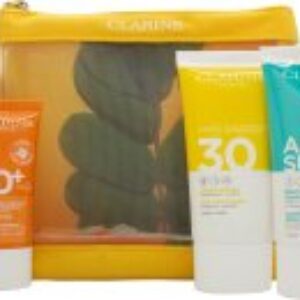 Clarins Essential Sun Care Travel Set 50ml Very High Protection Sun CreamSPF50 + 15ml Gentle Peeling + 75ml Soothing After Sun Balm