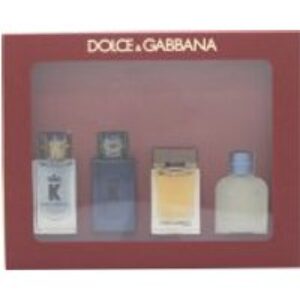Dolce & Gabbana Men Miniatures Gift Set 5ml K EDP + 5ml K EDT + 5ml The One EDP + 5ml Light Blue EDT