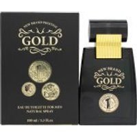 New Brand Gold For Men Eau de Toilette 100ml Spray